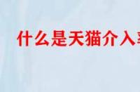 什么是天貓介入率？數值多少才算合格？