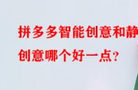 拼多多智能創意和靜態創意哪個好一點？